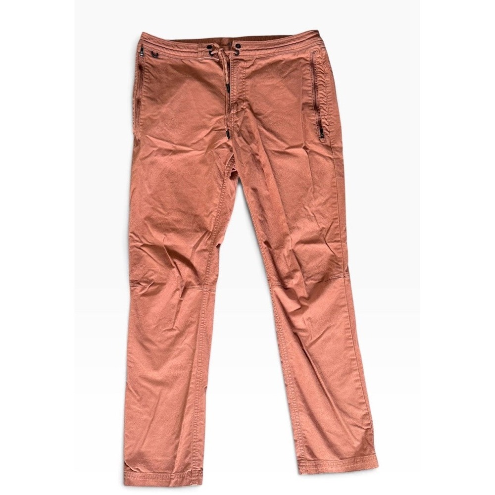 ROARK Layover 2.0 Pants Men 36x30 Dusty Rose Slim Hiking Articulated Stretch